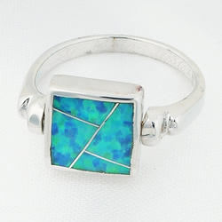 Square Opal Ring