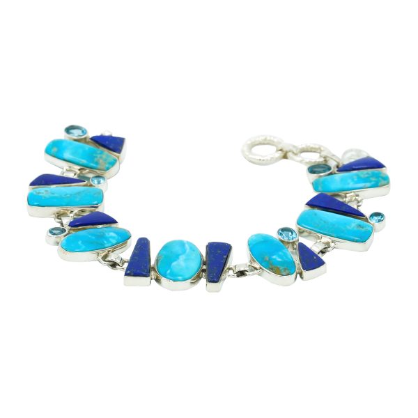 Blue Lapis & Turquoise Bracelet