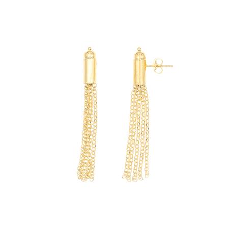 Sterling Silver & Gold Overlay Multi-Strand Earrings