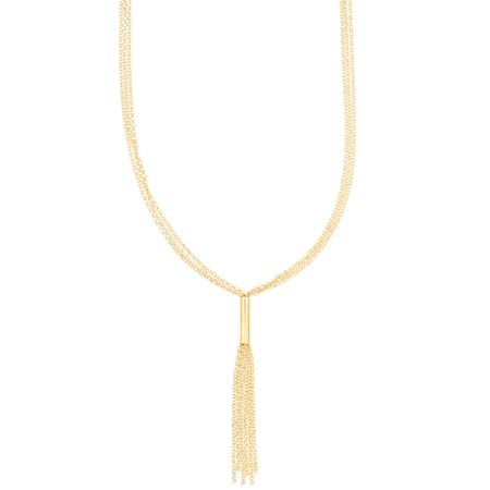 Multi-Strand Gold-Plated Necklace