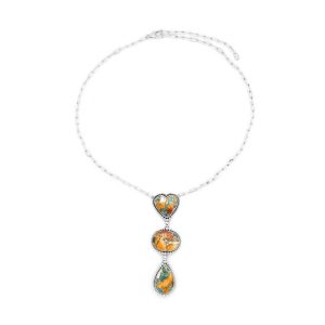 .925 Sterling Silver with Copper Turquoise