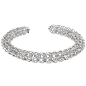 Diamond Cut Sterling Silver Cuff