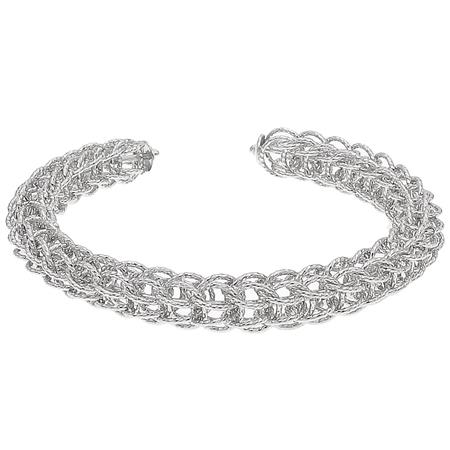 Diamond Cut Sterling Silver Cuff