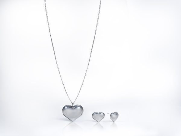 Sterling Silver Heart Necklace and Chain