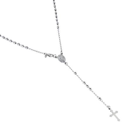 Sterling Silver Rosary Necklace