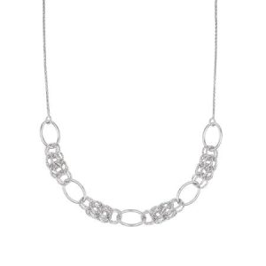 Diamond Cut Sterling Silver Necklace